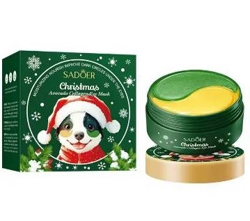Патчі під очі Sadoer Christmas з колагеном та авокадо 60 шт