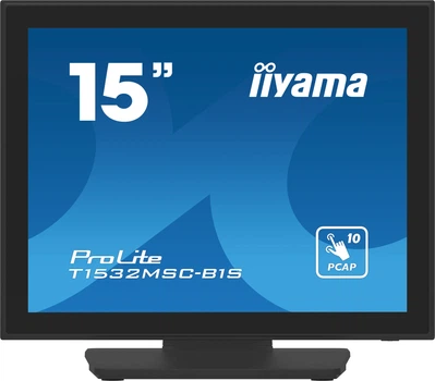 Монітор 15" iiyama ProLite T1532MSCB1S Touchscreen (T1532MSC-B1S)
