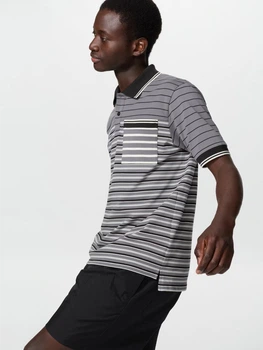 Поло длинное мужское Uniqlo 949992703 XL Серое (1162935482)