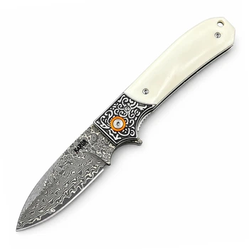 Ніж Складаний KARDA FALCON J402 Damascus White