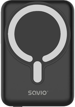 Powerbank Savio BA-12 MagSafe 10000 mAh 20W Balck (5902768707755)