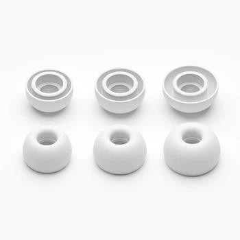 Силиконовые амбушюры для наушников Apple AirPods Pro 3 с шумопоглощением 3 пары: XS, S, L Белые