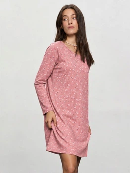 Ночнаяя рубашка женская хлопковая ROZA 250913 S Розовая (4824005751158)