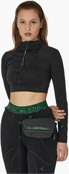 Спортивный топ женский Nike Off-White Longsleeve Top M Черный DV5558-010