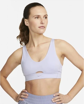 Спортивний топ жіночий Nike Indy Women's Sports Bra With Removable Padding Oxygen Purple L Світло-фіолетовий DV9837-536