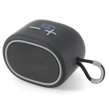 Портативная акустика Bluetooth T&G TG662 5 Вт с FM-радио, громкой связью, USB, microSD, AUX и режимом TWS Black (500 mAh)