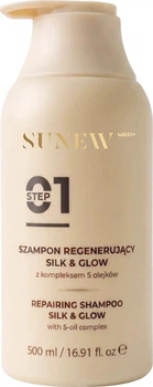 Szampon do włosów SunewMed+ Silk and Glow regenerujący 500 ml (5904811065249)