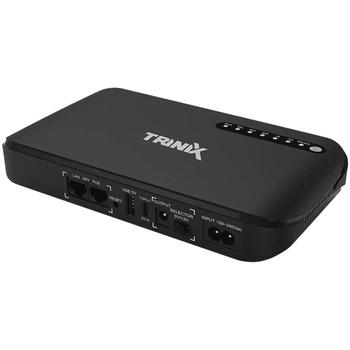 ИБП Mini UPS TriniX TRX-MUPS-1812 20000mAh 5V/9V/12V/48V/PoE, LiFePO4 4*5Ah