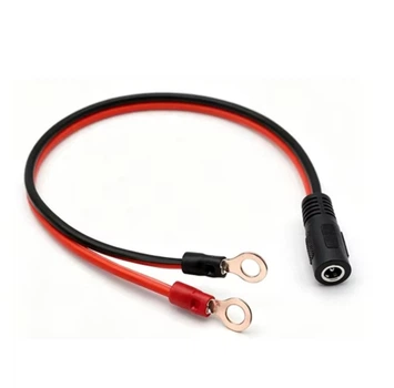 Кабель-переходник DC 5.5x2.5 (мама) - под болт M6 Voltronic YTDCM6 2.0 мм² (медь), 0,6m, 15A, 12V/24V
