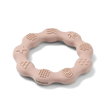 Прорезыватель для зубов силиконовый Кольцо Ring 8×8 см с рождения BabyOno 825/04 бежевый