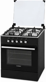 Плита газова з газовою духовкою Canrey CGK 6040S Black/Inox Econom Class