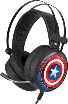 Słuchawki ERT GROUP Capitan America Marvel Gaming Blak (5903932006933)