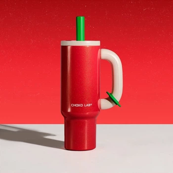 Термокружка Chako Lab BaWang Cup Christmas Edition красная 1050 мл
