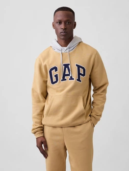 Худі утеплене чоловіче GAP 795453941 XL Бежеве/Сіре (1162976932)