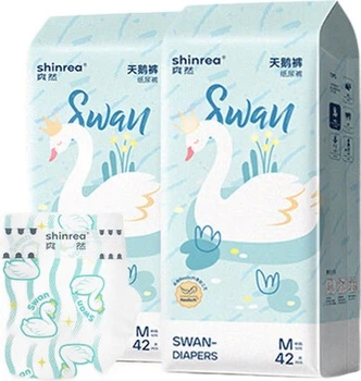 Подгузники Shinrea Swan M (4.5-8 кг), 84 шт