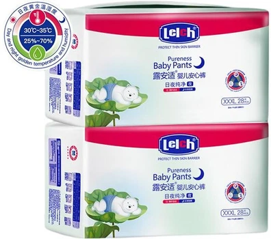 Подгузники-трусики ночные Lelch Day And Night Pure XXXL (от 17 кг), 56 шт