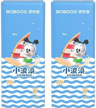 Подгузники BOBDOG Small Wave L (8.5-11.5 кг), 80 шт