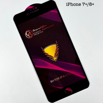 Защитное стекло OG Premium для iPhone 7 Plus 8 Plus черное противоударное с максимальной защитой экрана FG-1008