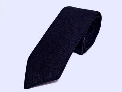 Галстук Major Style темно-синий однотонный шерсть Г12
