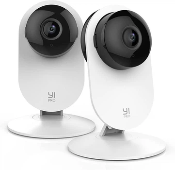 Комплект IP-камер Xiaomi YI Home 2K Pro 2 шт. Белые (Беспроводные Wi-Fi камеры с ночным видением и AI)