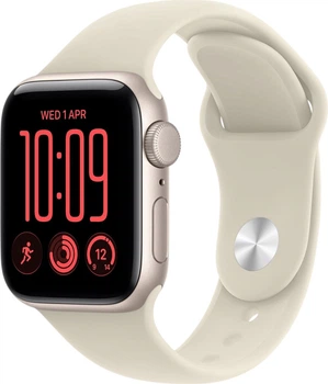 Smartwatch Apple Watch SE 3 (2026) GPS 40mm Starlight Aluminium Case with Sand Sport Band - M/L (MJKW4)