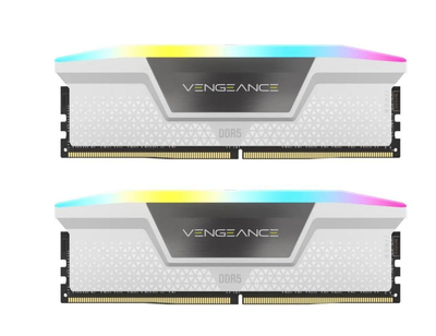 Оперативна пам'ять Corsair 32GB (2x16GB) DDR5 6000MHz Vengeance RGB White (CMH32GX5M2B6000C30W)