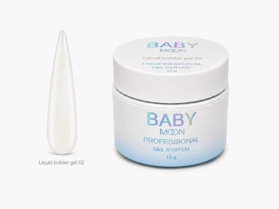Жидкий гель для наращивания BABY Moon Liquid Builder Gel №02, 15 мл