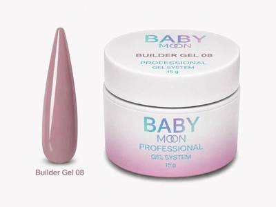 Гель для наращивания моделирующий BABY Moon Builder Gel №08, 15 мл