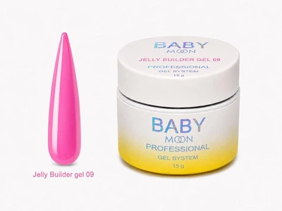 Гель-желе для наращивания ногтей BABY Moon Jelly Builder Gel №09, 15 мл
