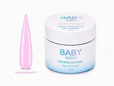 Жидкий гель для наращивания BABY Moon Liquid Builder Gel №09, 15 мл