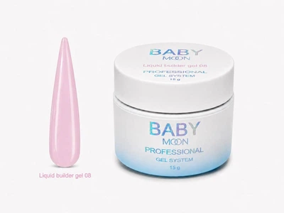 Жидкий гель для наращивания BABY Moon Liquid Builder Gel №08, 15 мл