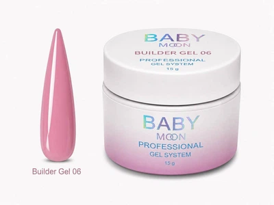 Гель для наращивания моделирующий BABY Moon Builder Gel №06, 15 мл