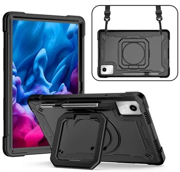 Протиударний чохол з ремінцем та обертальною на 360° підставкою для Lenovo Idea Tab 11" / Xiaoxin Pad 11 2025 11" (TB336FU, TB336ZU, TB335FC) Чорний