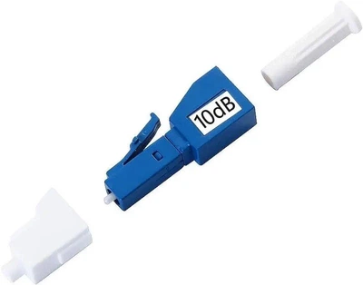 Аттенюатор оптический LC/UPC 10dB, одномодовый, соединитель LC Female to LC Male для оптоволоконной линии