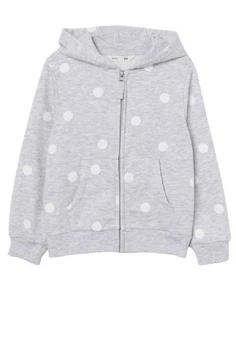 Толстовка для девочки H&M 0840506 134-140 (9-10 лет) Серая