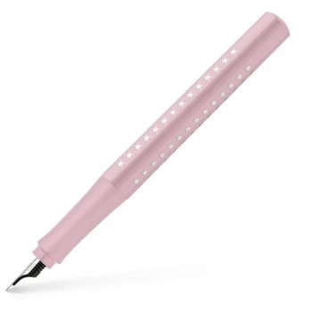Ручка перова Faber-Castell Sparkle Rose, колір корпусу рожевий, перо М (0,7 мм), 140875