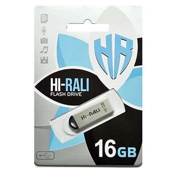 Флеш накопичувач USB 16Gb Hi-Rali Fit, Silver, USB 2.0 (HI-16GBFITSL)
