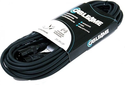 Кабель для светового оборудования CABLE4ME XLR - XLR DMX 3-pin 10 м Black (5907780141013)