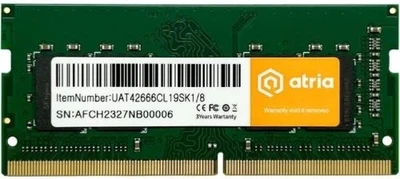 Память SO-DIMM, DDR4, 8Gb, 2666 MHz, Atria (teh0034497)