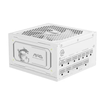 Блок живлення 1000 Вт, MAG A1000GL PCIE5, White, модульний, 80+ Gold, Active PFC MSI (2000003656387)
