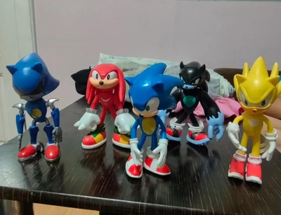 Набор фигурок Sonic the Hedgehog 6 героев 11 см Соник, Тейлз, Наклз, Руж, Металл Соник, Доктор Эггман Подвижные фигурки
