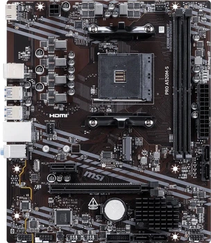 Материнська плата MSI PRO A520M-S (sAM4, AMD A520, PCI-Ex16)