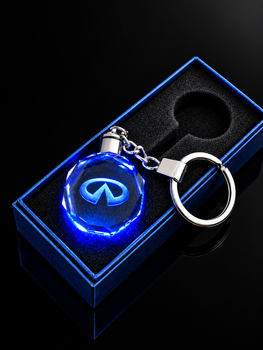 Брелок автомобільний на ключі з логотипом Infinity з підсвічуванням