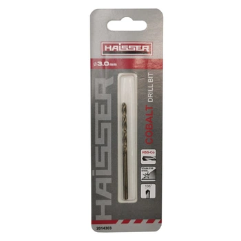 Свердло по металу HSS COBALT INDUSTRIAL Haisser 3.0х33х61мм DIN 338 уп.1шт