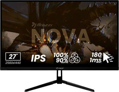 Monitor 27" Arozzi Nova Black (AZ-NO-27T2K180-BK)