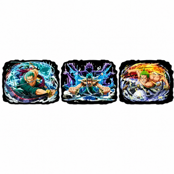 Голографічна наклейка Ван Піс Зоро One Piece Zoro 5,8 х 6,8 см(MS_4A22CF52B2C4)