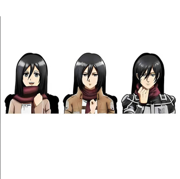 Голографическая наклейка Атаки титанов Attack on Titan Микаса 6 х 6 см(MS_769247EF8908)