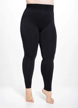 Легінси безшовні великого розміру Giulia POSITIVE LEGGINGS XXXL Black-black