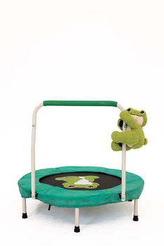 Кімнатний дитячий батут Froggy Jump 90 см (бірюзовий) з ручкою + Подарунок (Жабка)