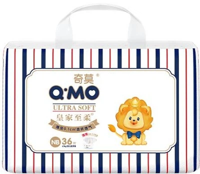 Подгузники Q-MO Royal Ultra-Soft NB (до 5 кг), 36 шт